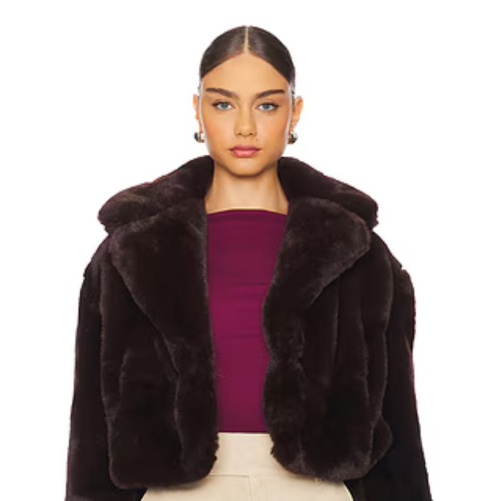 Blank NYC Dark Brown Teddy Jacket